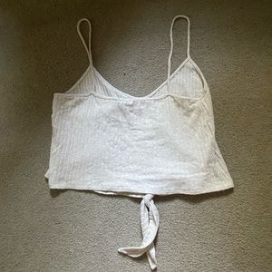 oatmeal sweater cropped tank
